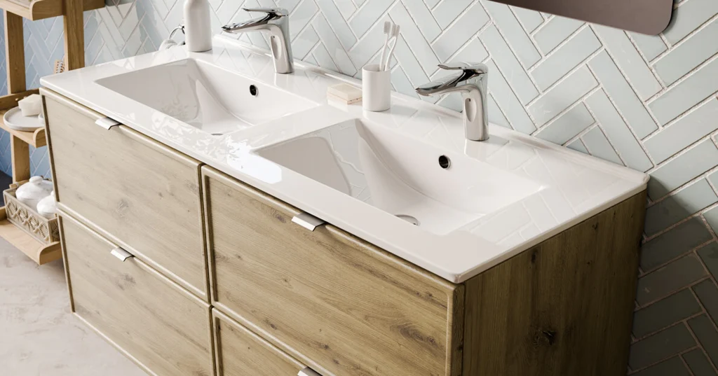 TERRA CREMONA fürdőszoba bútor szett 120 cm – SET-TEC B CREMONA 120CM dupla mosdós fürdőszoba bútor