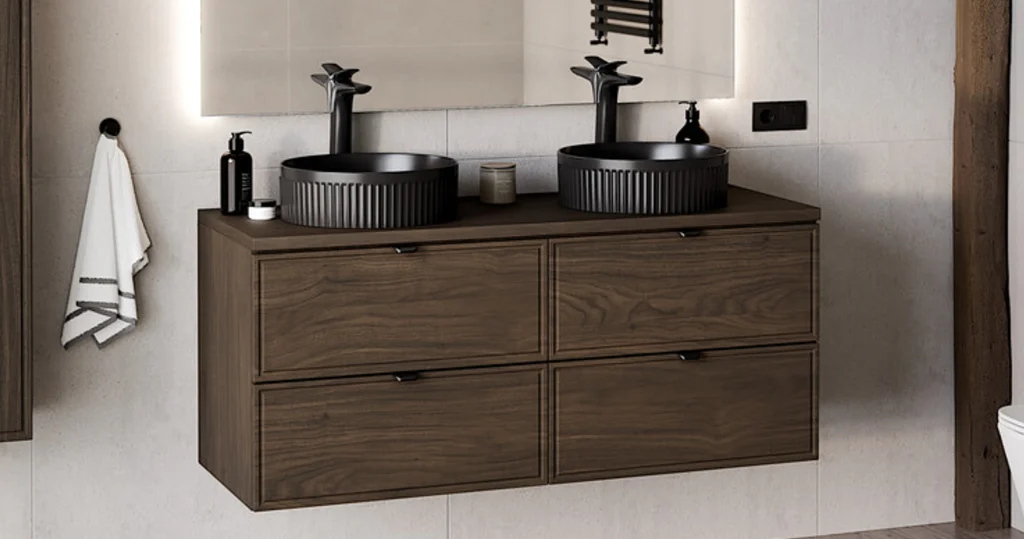 TERRA VILLA fürdőszoba bútor szett 120 cm – SET-TEV B VILLA 120CM dupla mosdószekrény felület