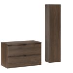 TERRA VILLA fürdőszoba bútor szett 80 cm fedlappal és magas szekrénnyel – SET-TEV B VILLA 80CM HC