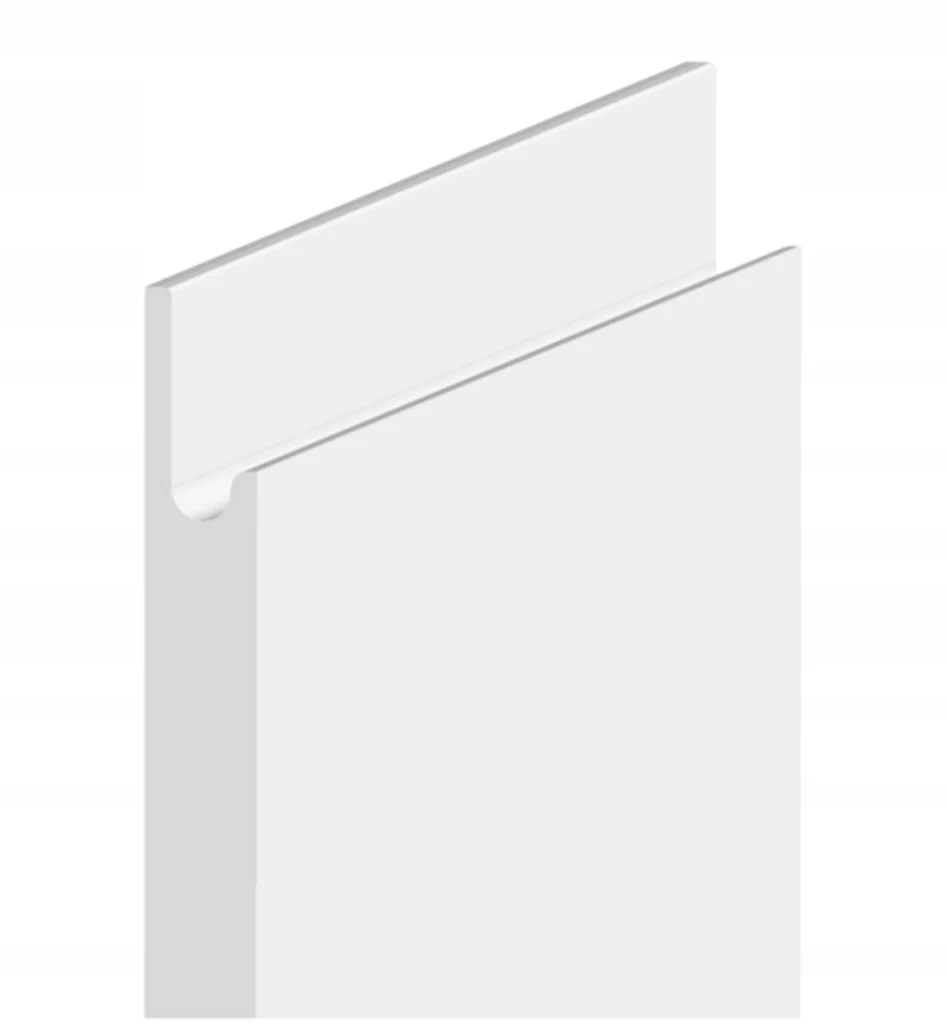 .CARRINI KONYHA MAGASFÉNYŰ AKRYL WHITE ÖSSZEÁLLÍTÁS 300x195 CM Konyhabútor Fehér magasfényű konyhabútor front keresztmetszeti mintája