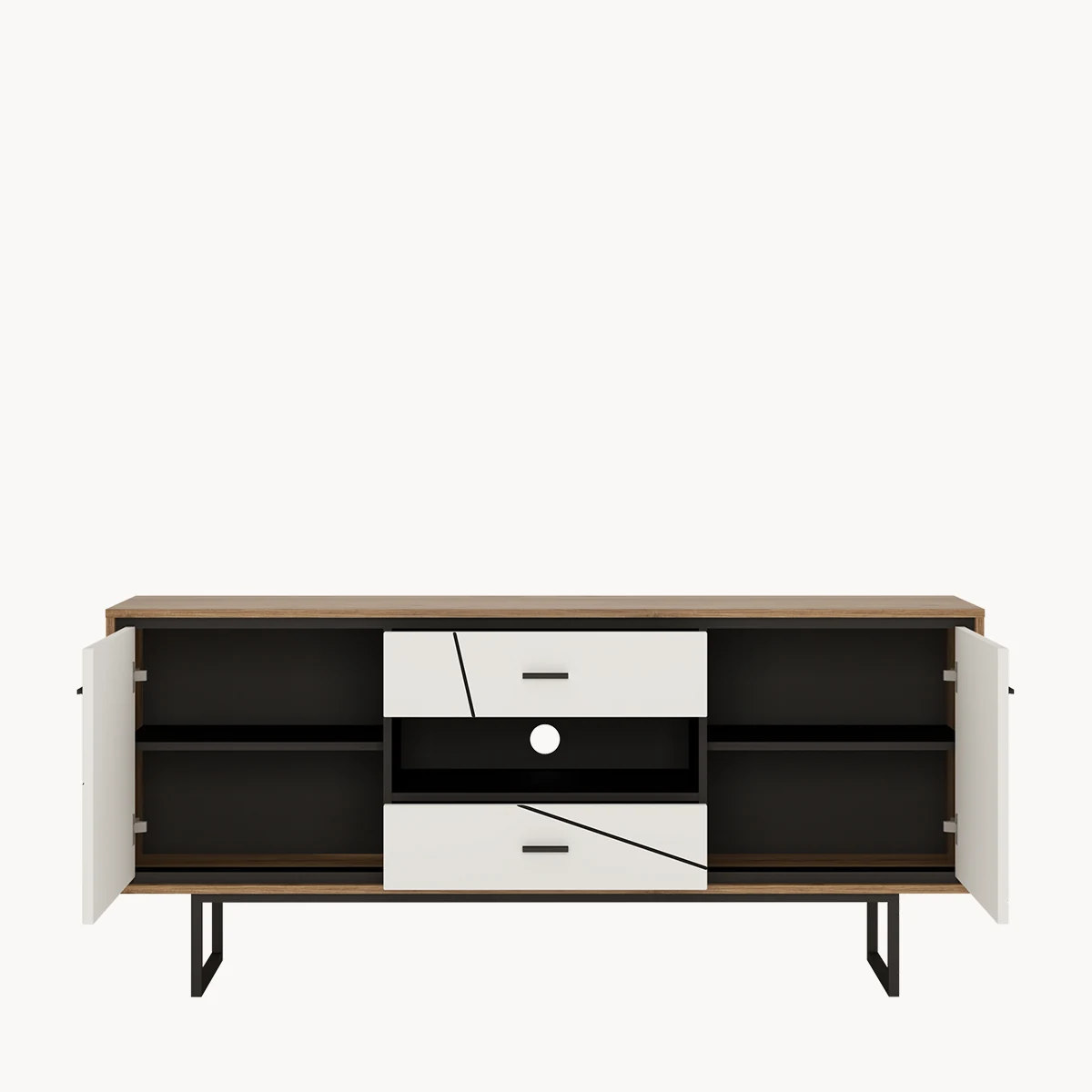 BROLO BROK01 TV komód 167 cm BROLO BROK01 TV komód belső kialakítása