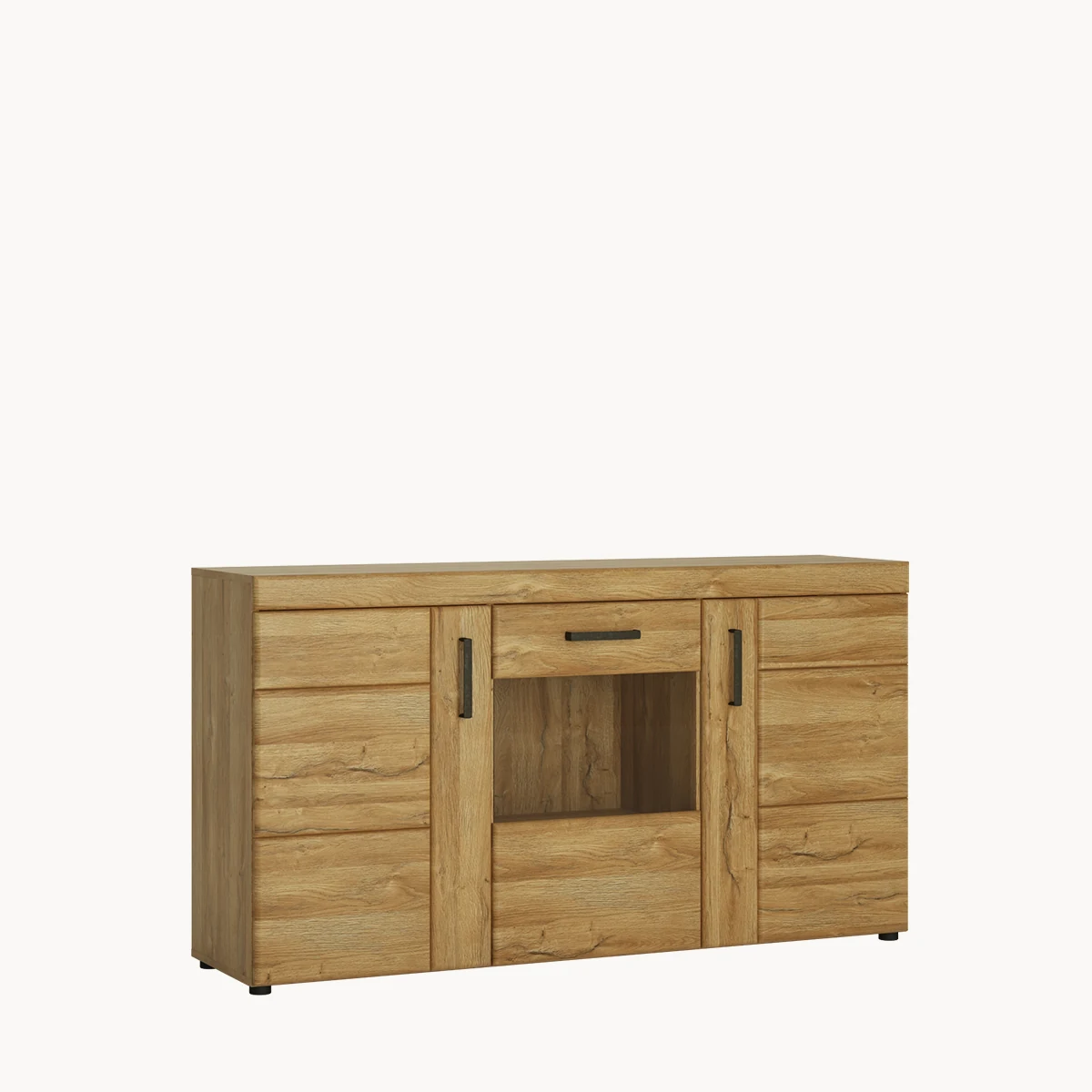 CORTINA CNAK03 üveges 3 ajtós komód 157 cm üveges 3 ajtós komód