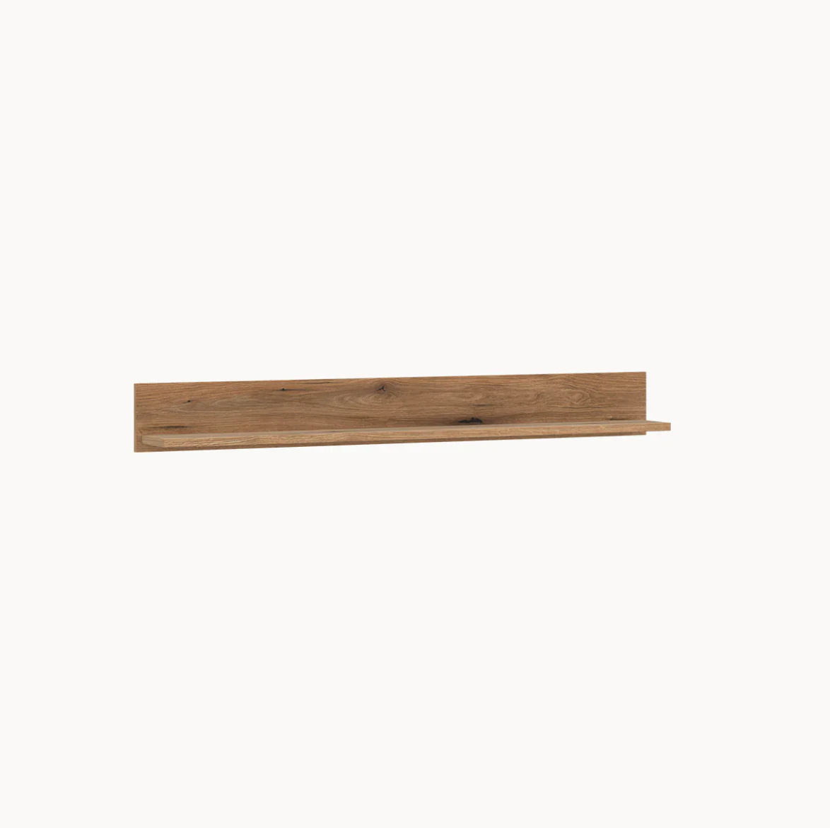 CUT OUT CTUP01 fali polc – Coast Evoke tölgy kasmír és Coast Evoke tölgy színben, 150 × 18 × 19,6 cm – nappali fali polc