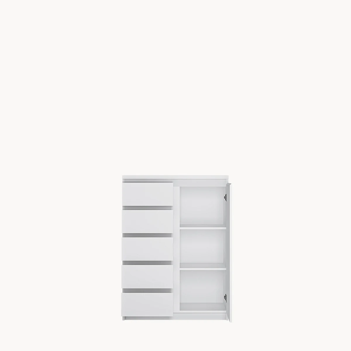FRIBO WHITE FRIK01 magas komód FRIBO WHITE FRIK01 magas komód részletek 3