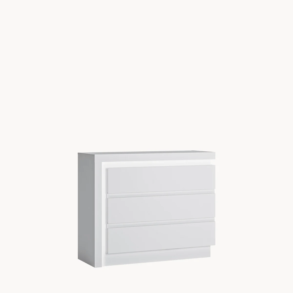LYON WHITE LYOK04 fiókos komód – fehér modern fiókos komód